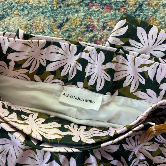 NWT $205 Alexandra Miro Ursula Floral Printed High Waist Audrey Bikini Bottom - Picture 7 of 8